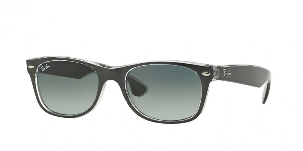 Ray Ban New Wayfarer 2132 Sunglasses - Medium - 55mm - Black - view 19